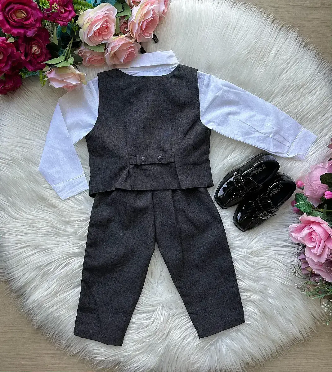 Conjunto colete alfaiataria preto, foto 3