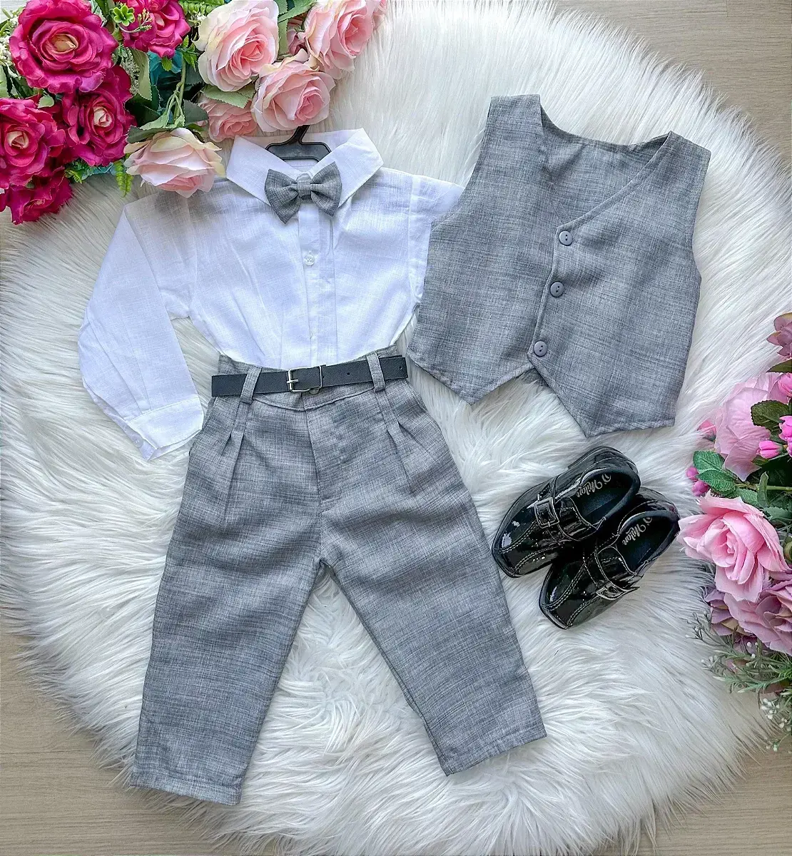 Conjunto colete alfaiataria cinza, foto 2