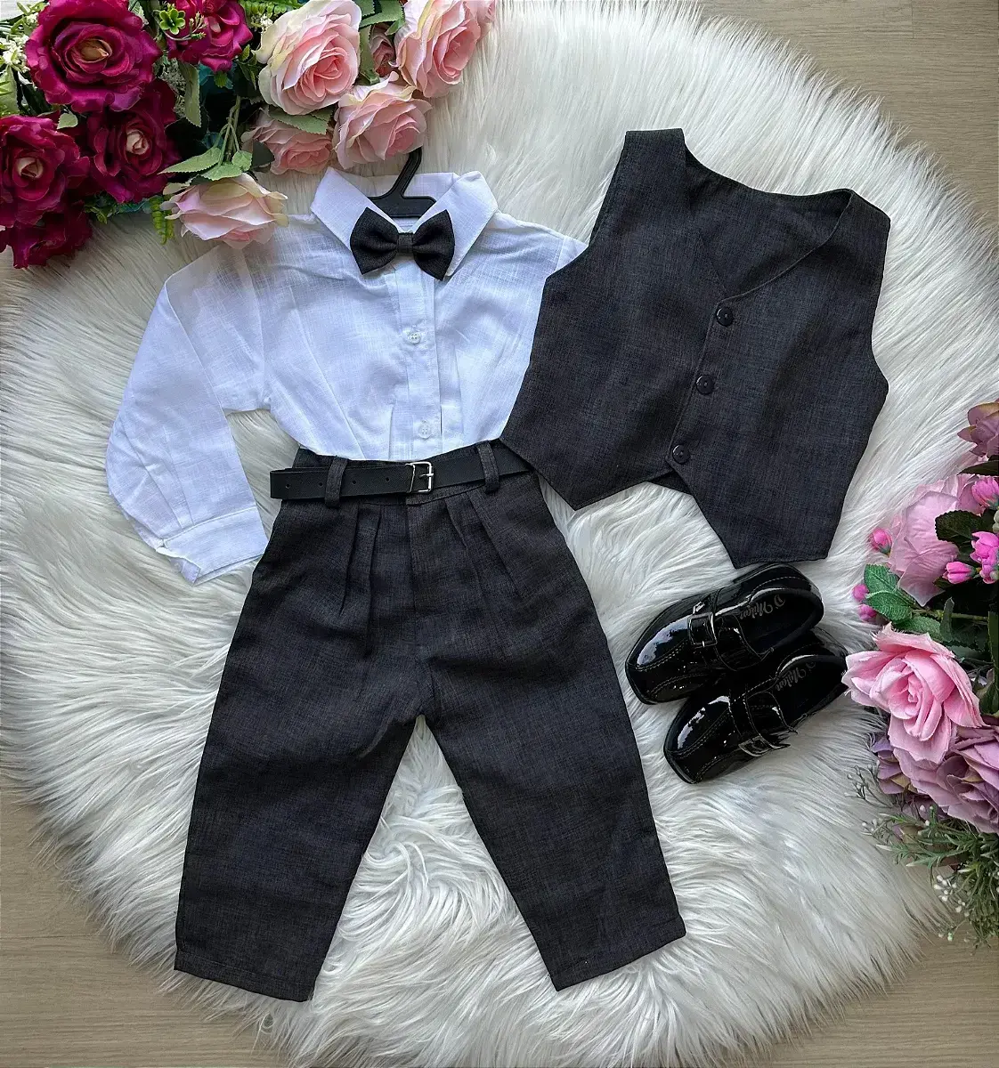 Conjunto colete alfaiataria preto, foto 2