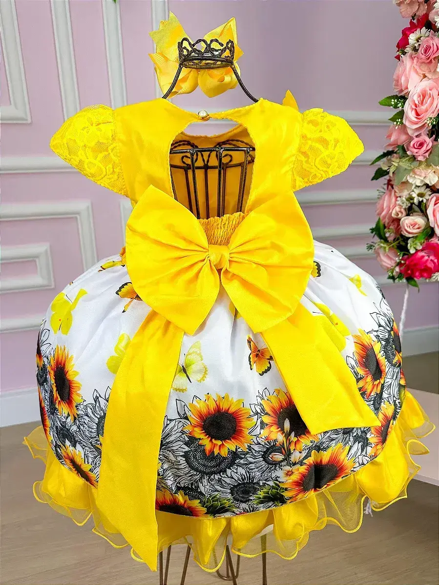 Vestido jardim de girassol, foto 6