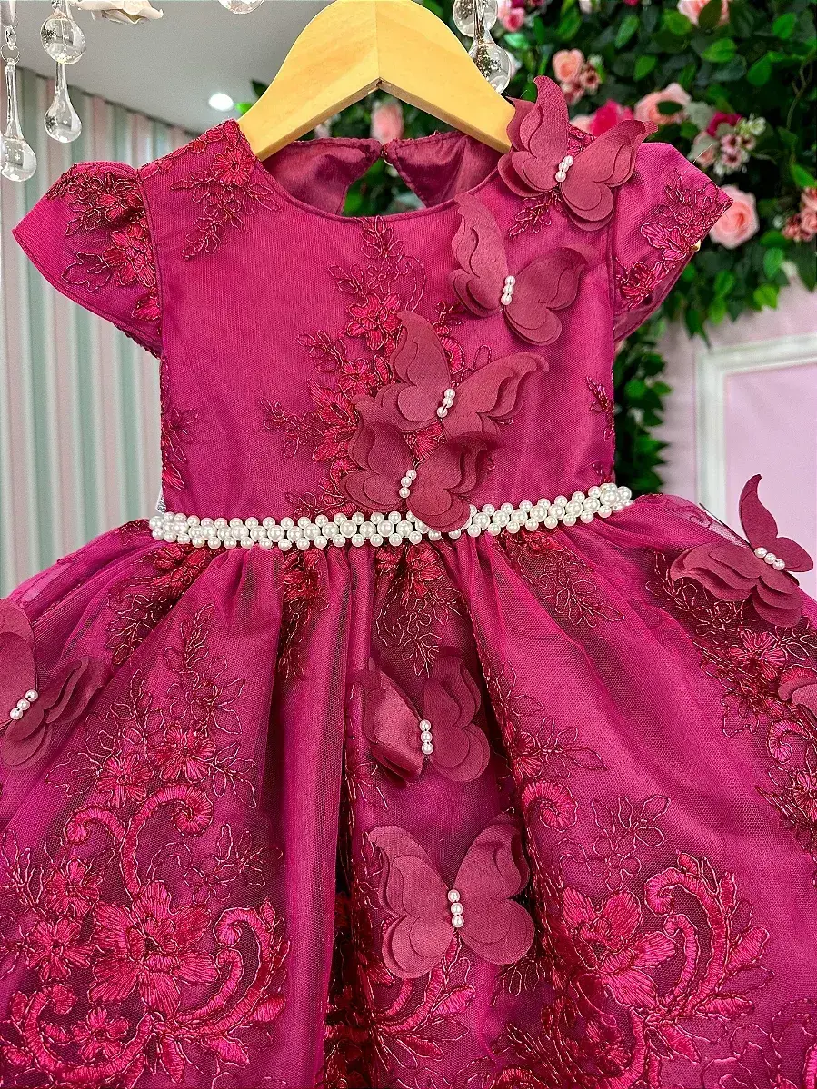 Vestido jardim encantado festa marsala, foto 2