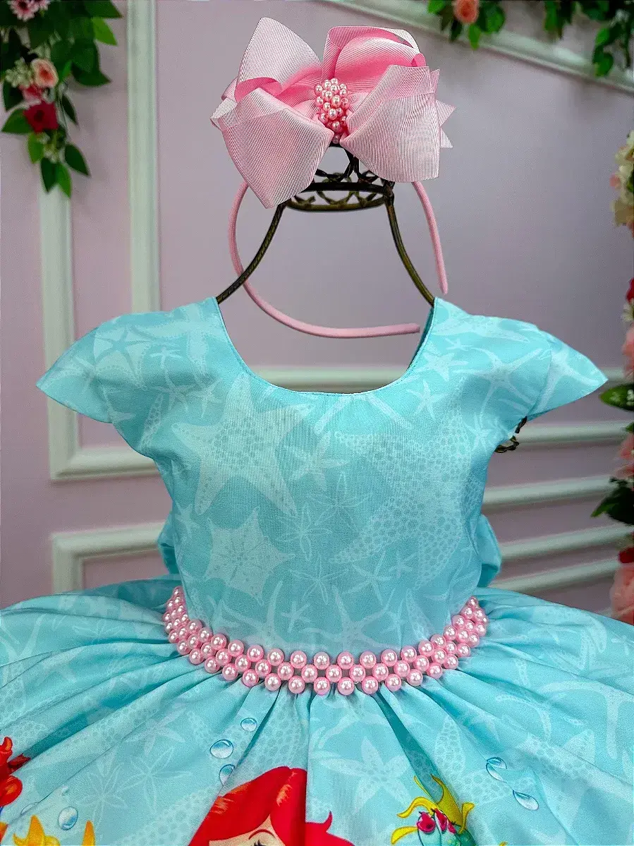Vestido festa Ariel a pequena sereia, foto 2