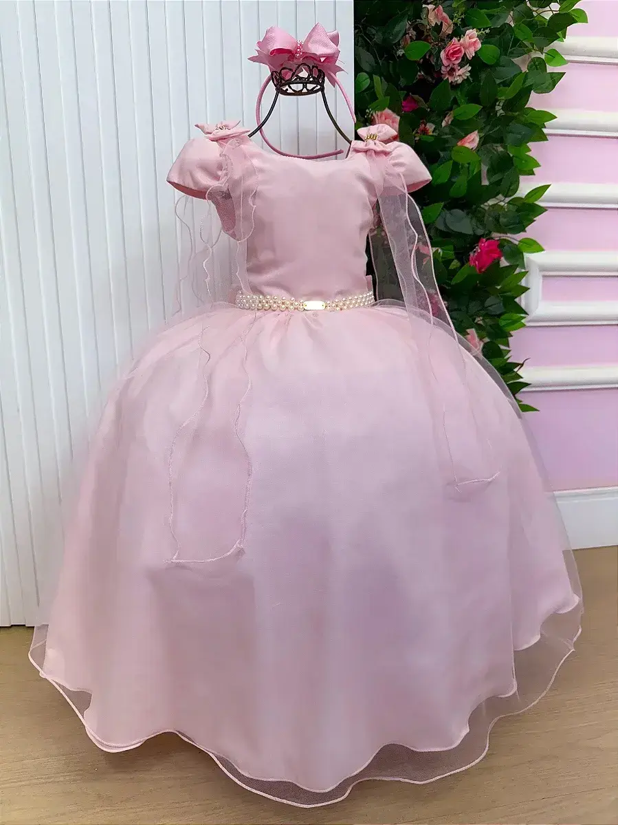 Vestido longo diamante rosa, foto 4