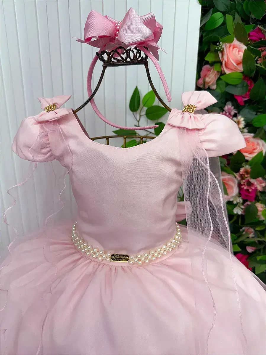 Vestido longo diamante rosa, foto 5