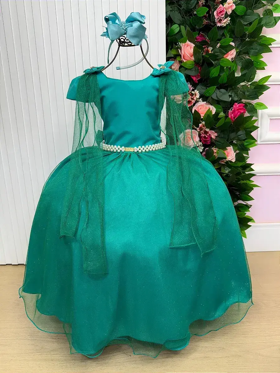 Vestido longo diamante verde jade, foto 2