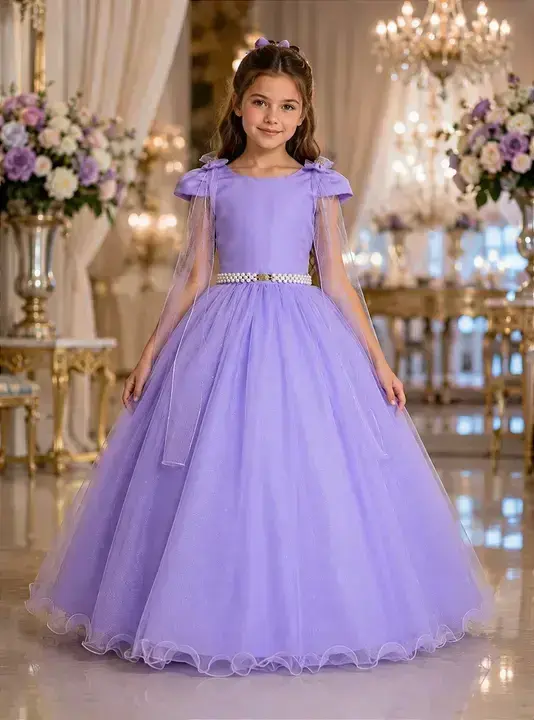 Vestido longo diamante lilas