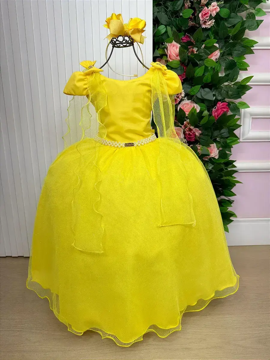 Vestido longo diamante amarelo, foto 2