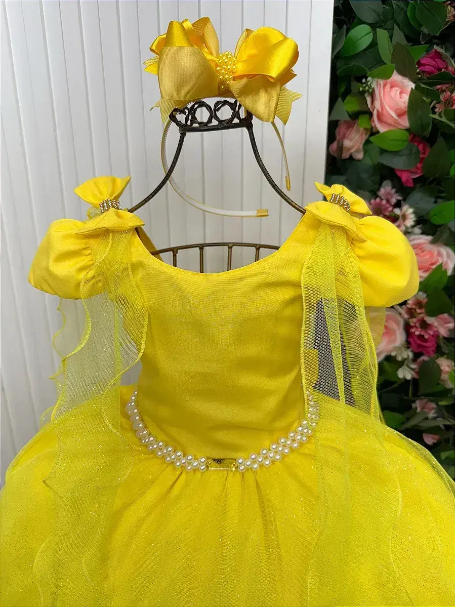 Vestido longo diamante amarelo, foto 5