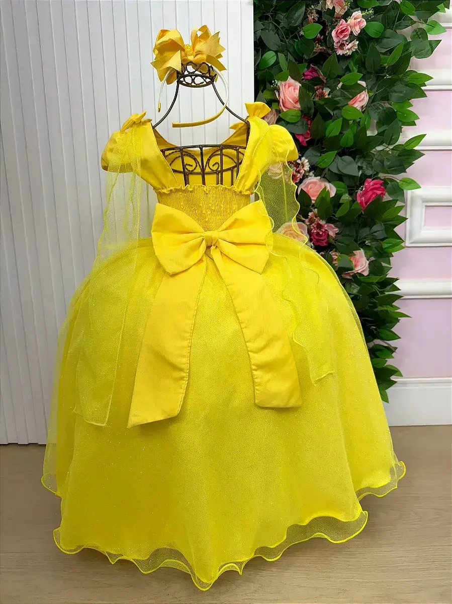 Vestido longo diamante amarelo, foto 6