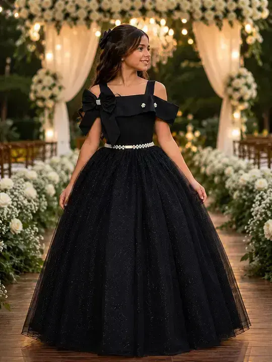 Vestido longo festa preto