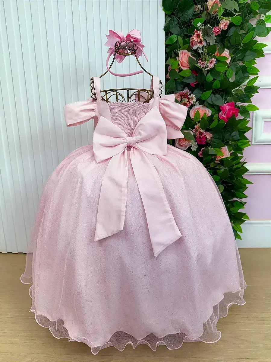 Vestido longo festa rosa, foto 7