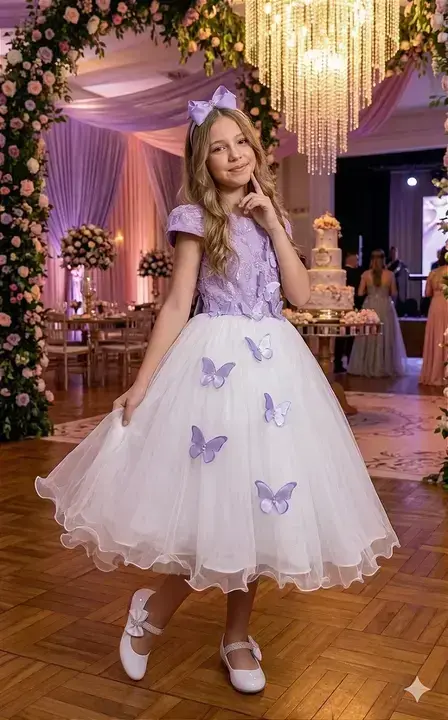 Vestido midi sabrina lilas off