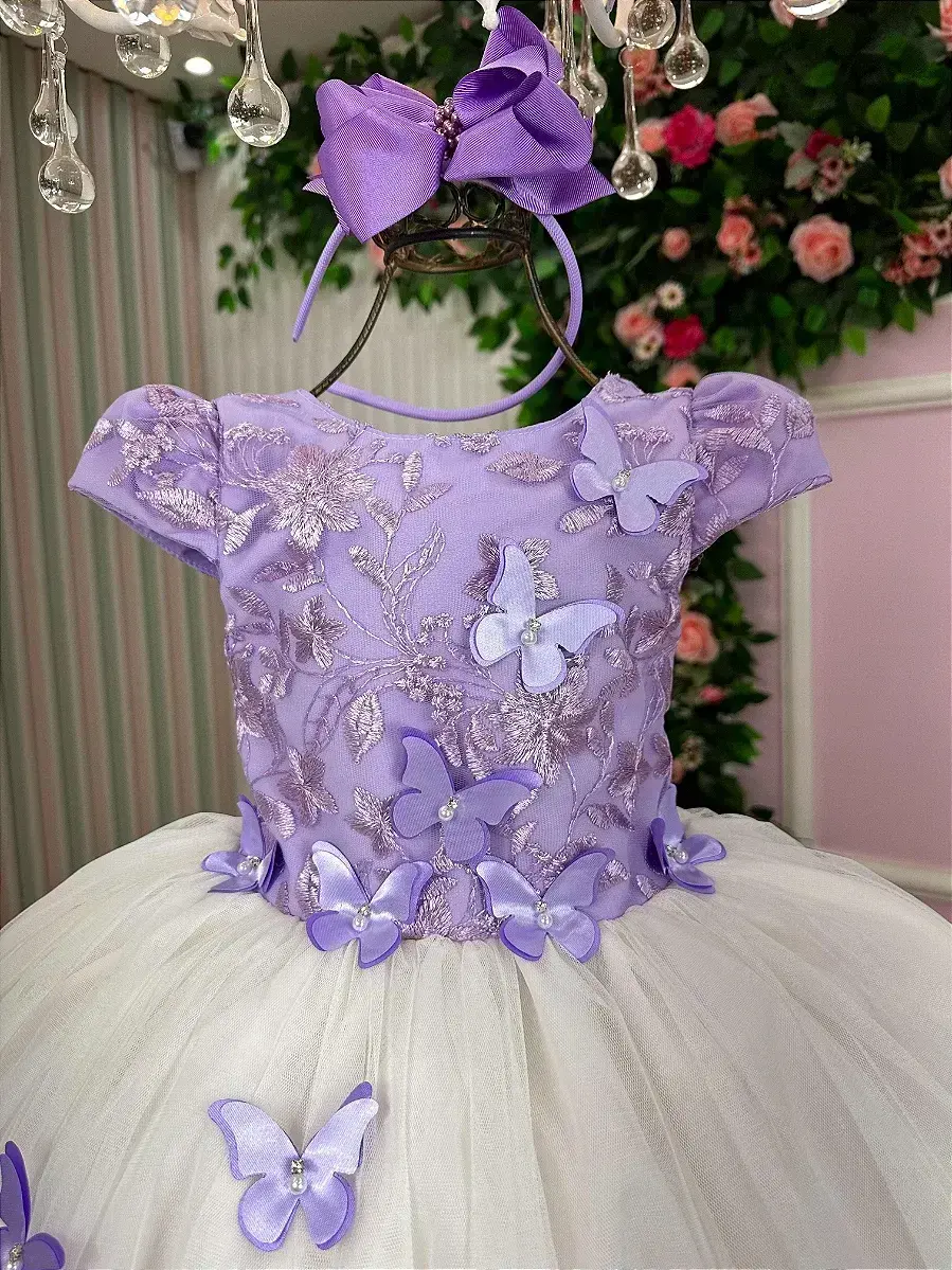 Vestido midi sabrina lilas off, foto 5