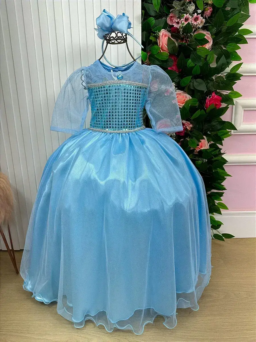 Fantasia longa princesa gelo, foto 6