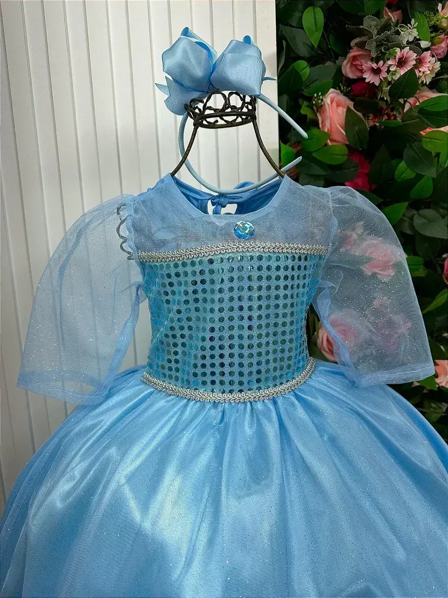 Fantasia longa princesa gelo, foto 7