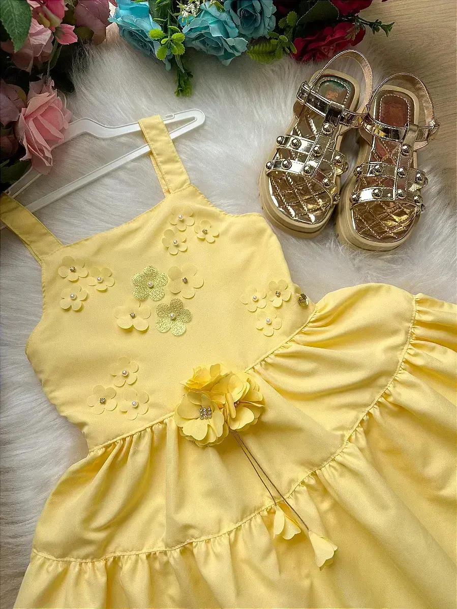 Vestido cecilia amarelo, foto 4