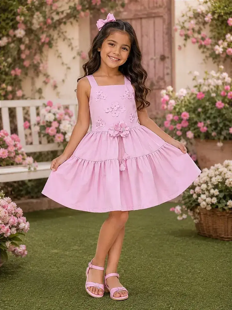 Vestido cecilia rosa