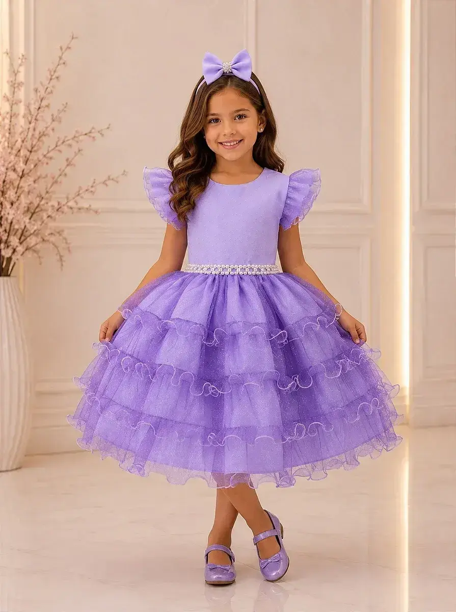 Vestido belinda lilás