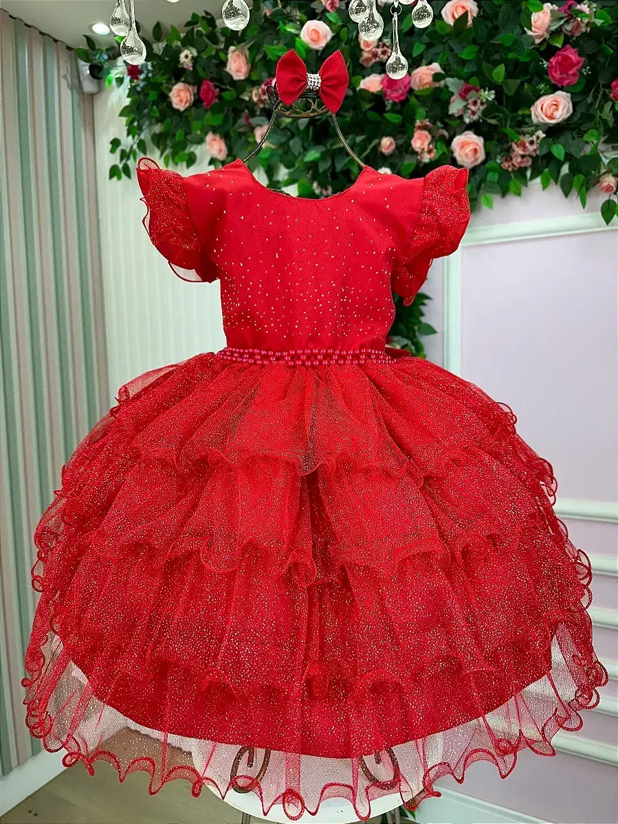 Vestido belinda vermelho, foto 2