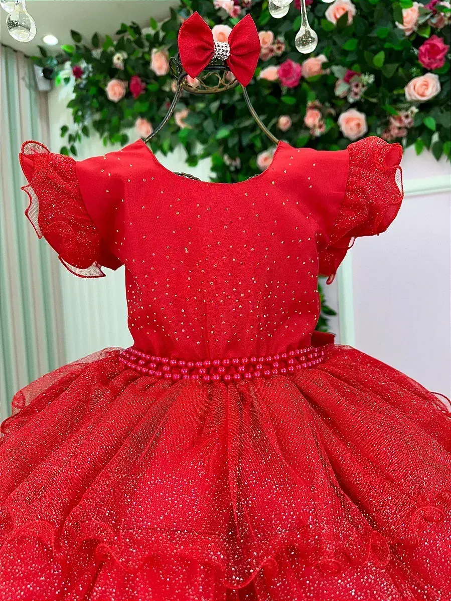 Vestido belinda vermelho, foto 3
