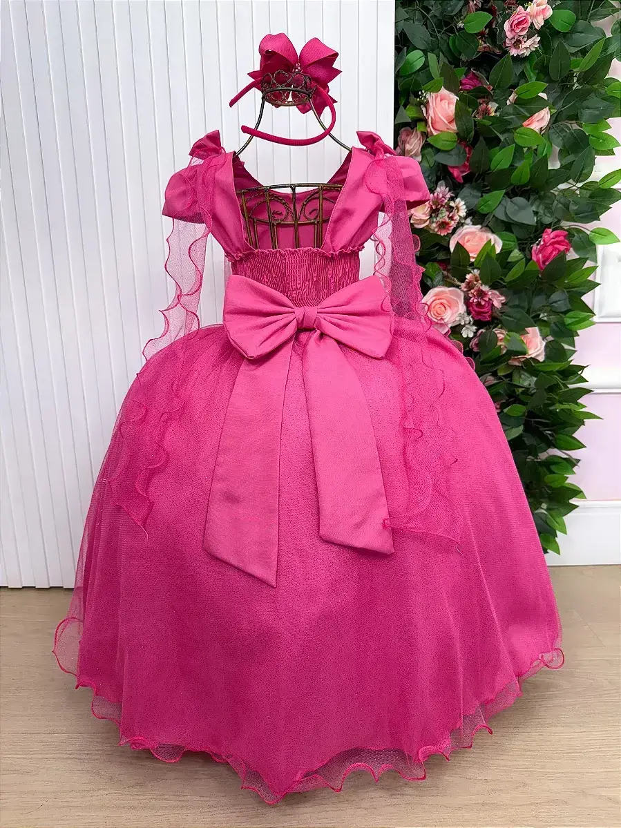 Vestido longo diamante pink, foto 6