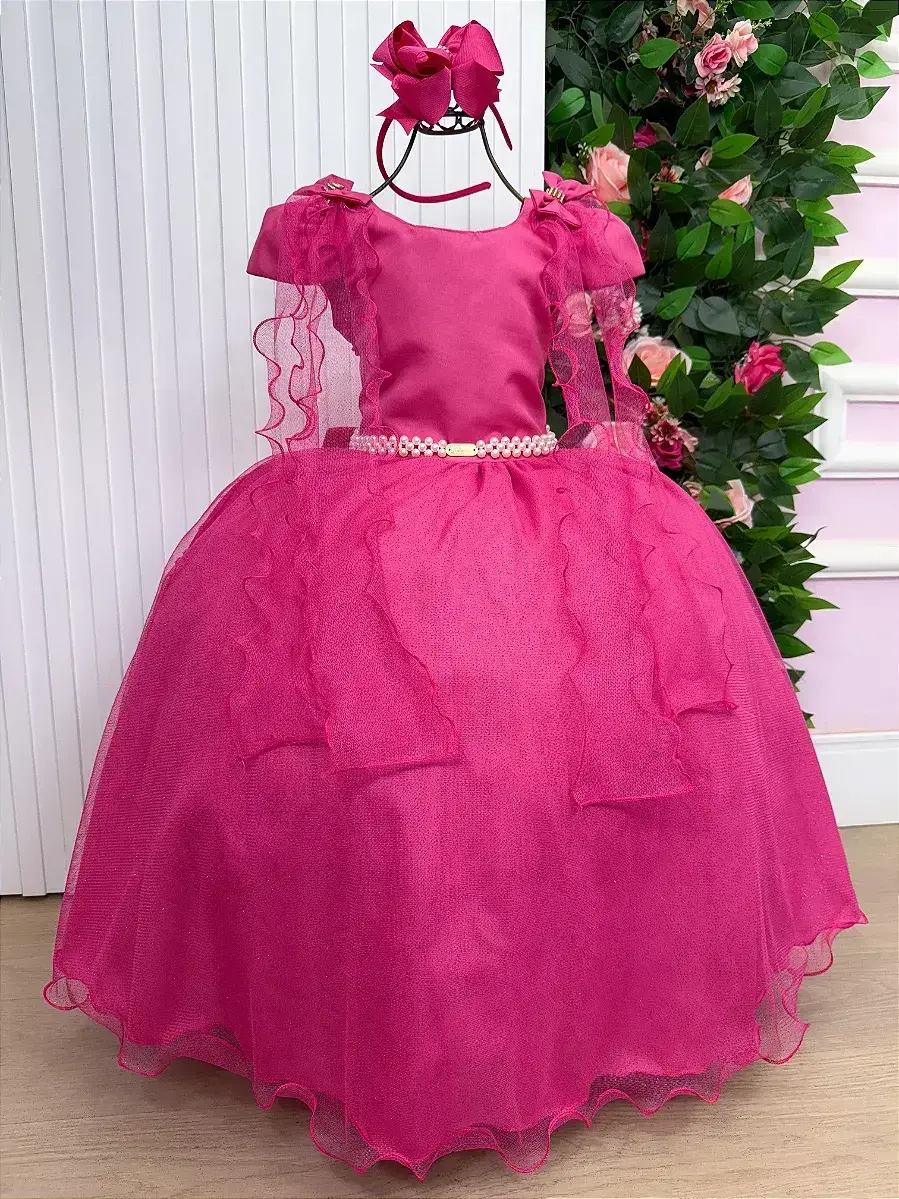 Vestido longo diamante pink, foto 4