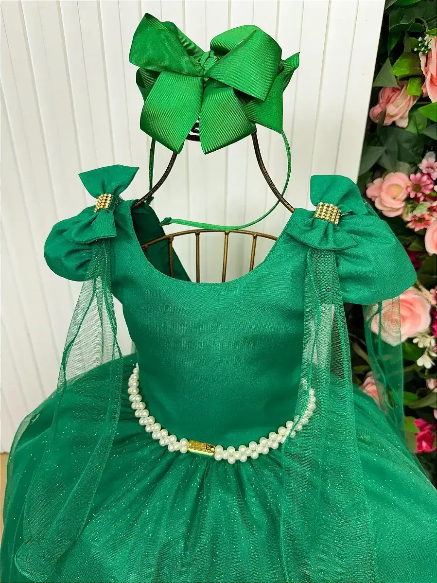 Vestido longo diamante verde bandeira, foto 5