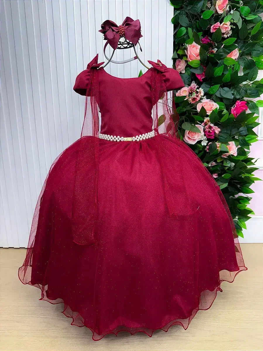 Vestido longo diamante marsala, foto 2