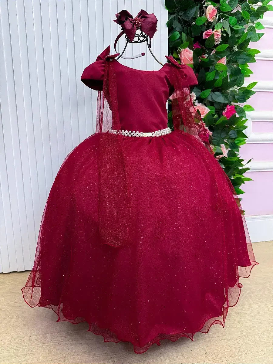 Vestido longo diamante marsala, foto 4