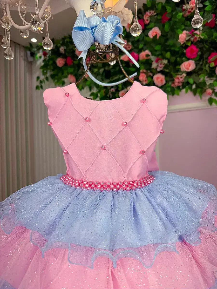 Vestido lauren rosa colorido candy, foto 2