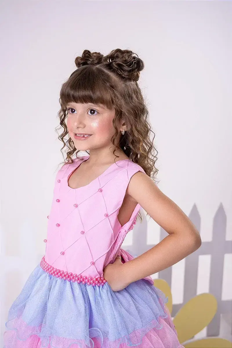 Vestido lauren rosa colorido candy, foto 7