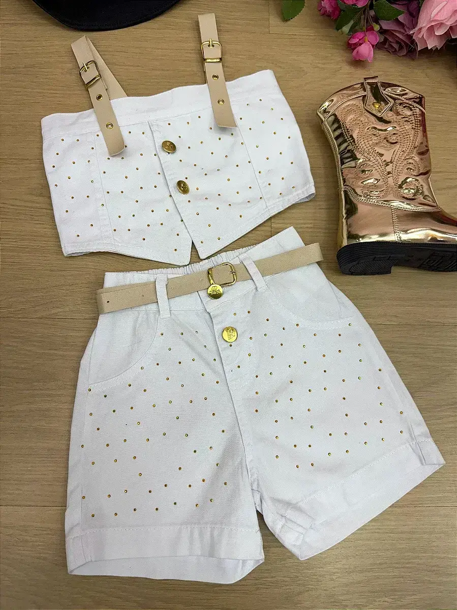 Conjunto jeans branco, foto 5