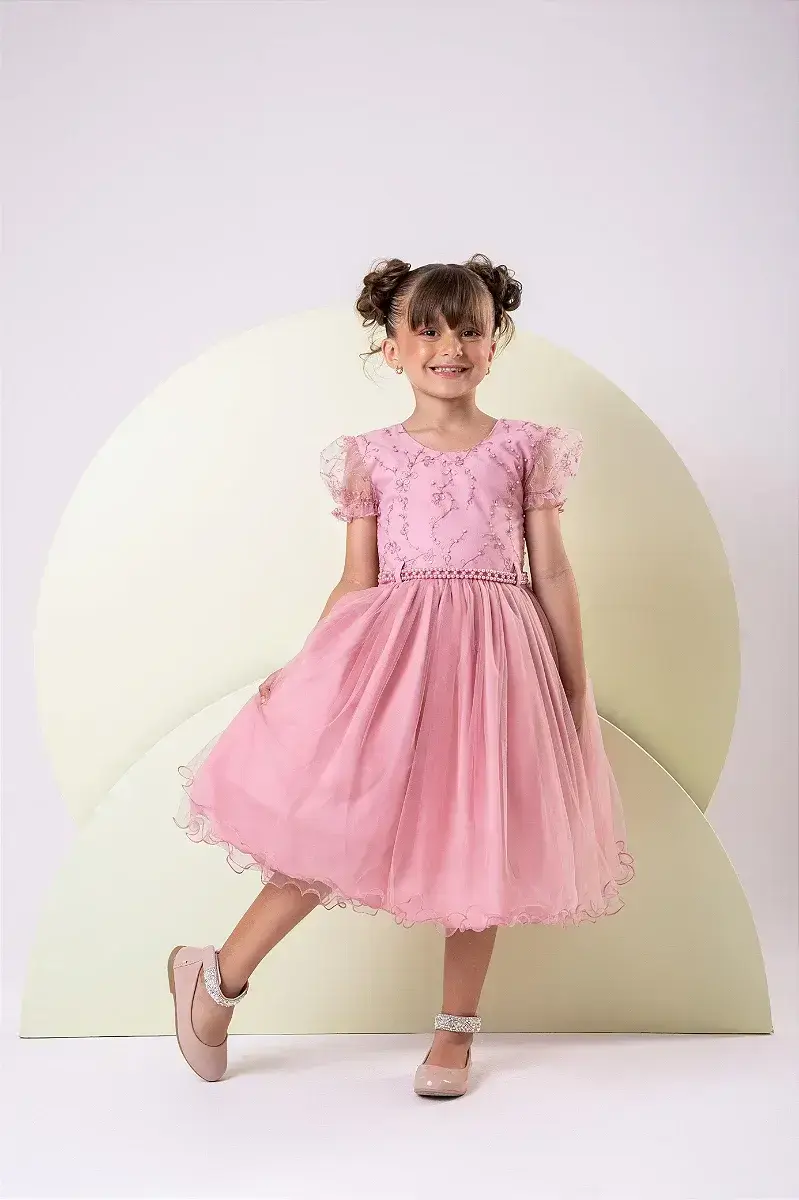 Vestido milene rose