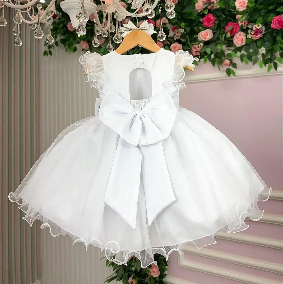 Vestido bebe mia branco, foto 5