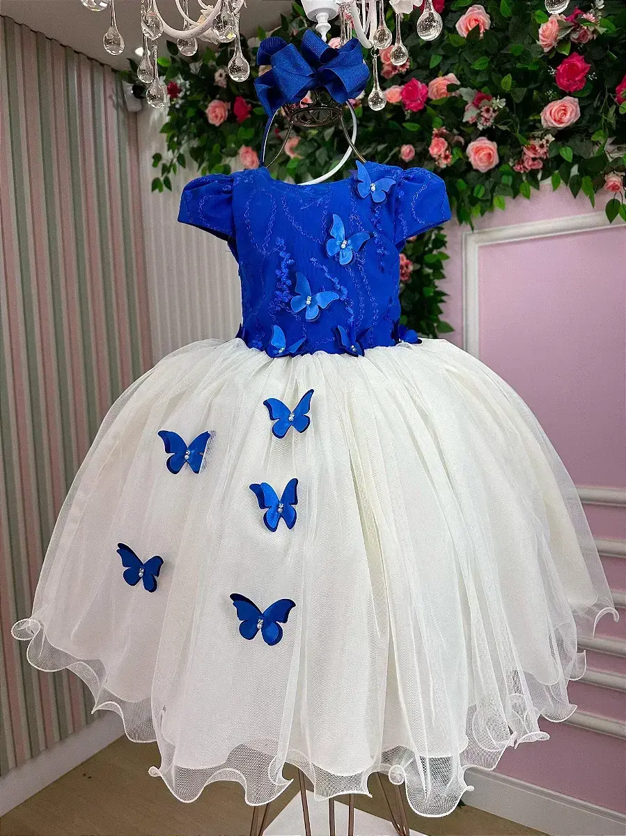 Vestido midi sabrina azul royal off, foto 4