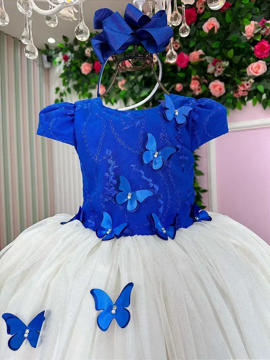 Vestido midi sabrina azul royal off, foto 6