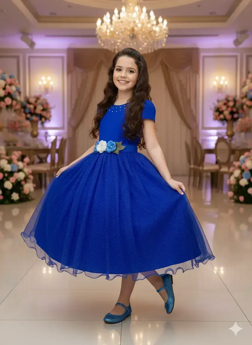 Vestido luiza azul royal, foto 3