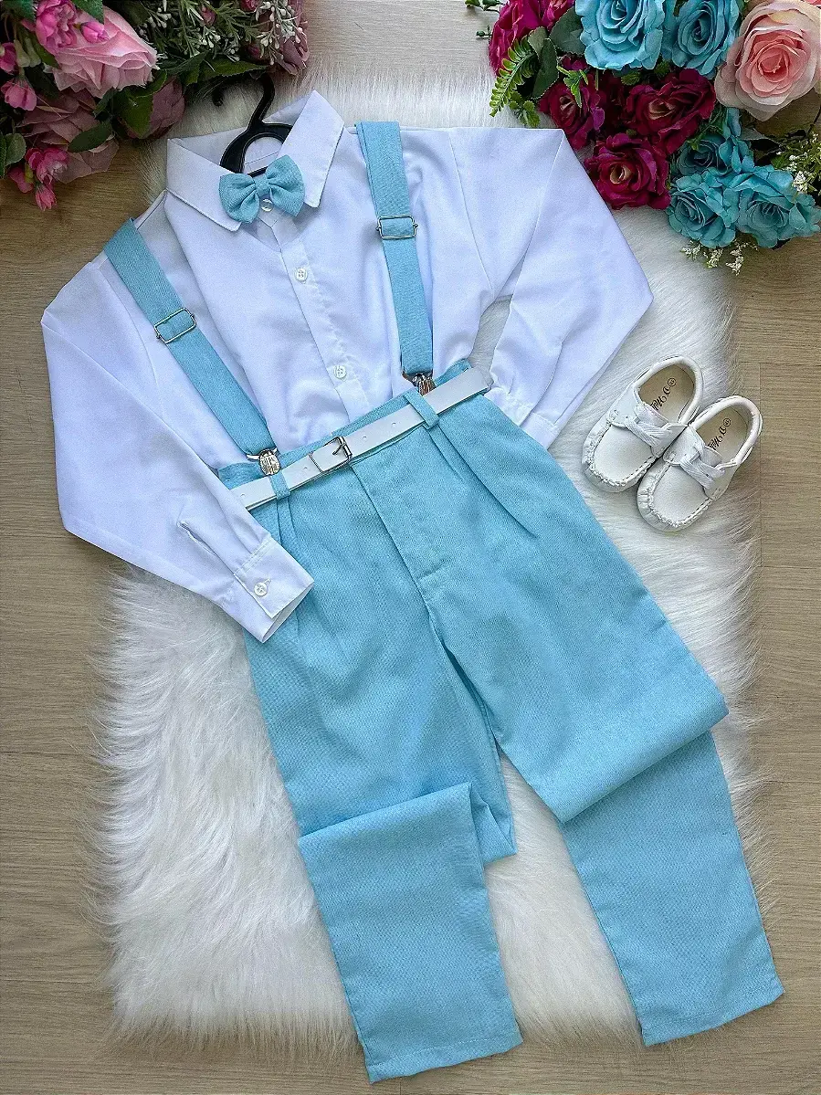 Conjunto vitor suspensorio azul