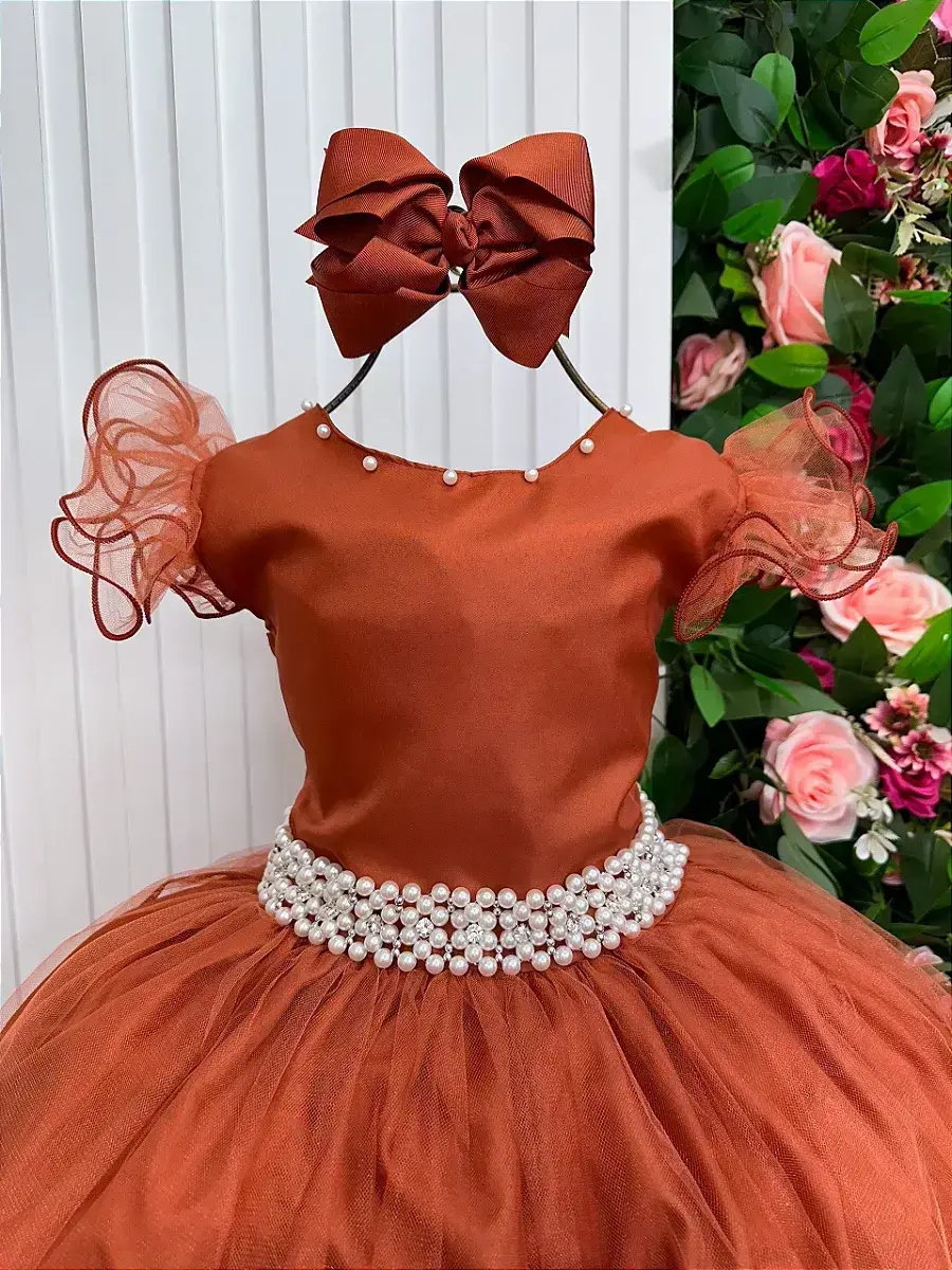 Vestido longo terracota, foto 4