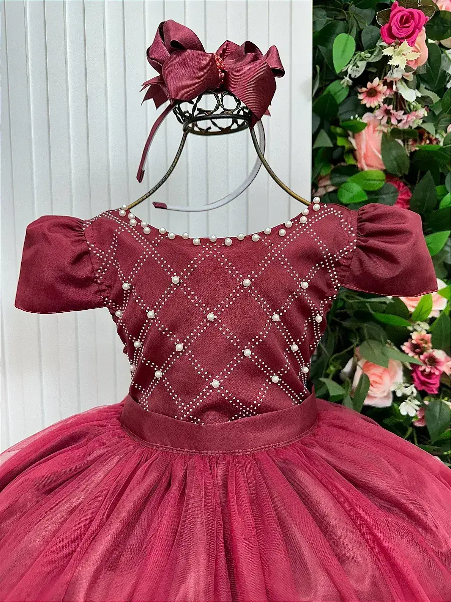 Vestido longo marsala, foto 4