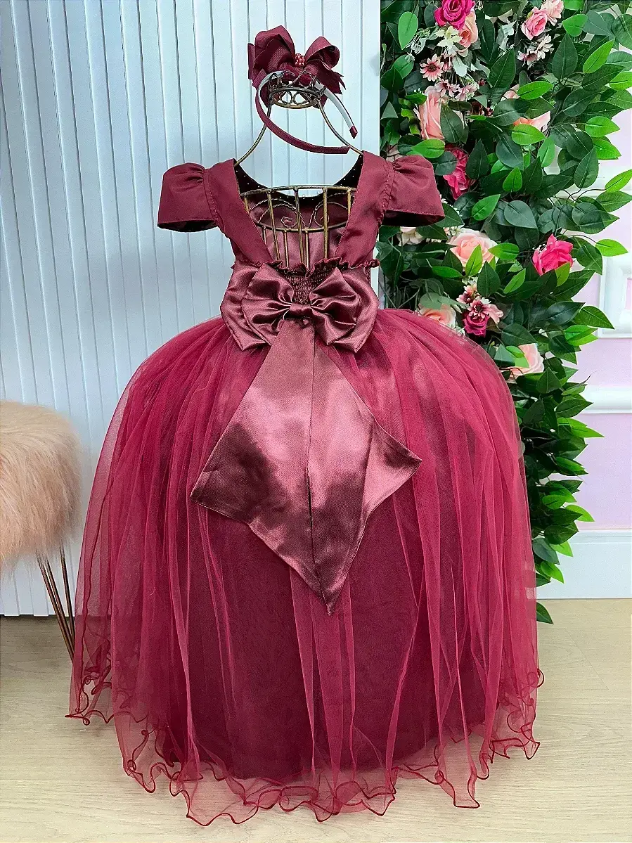 Vestido longo marsala, foto 6