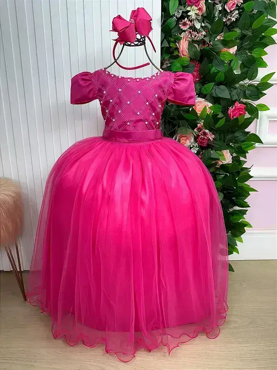 Vestido longo pink