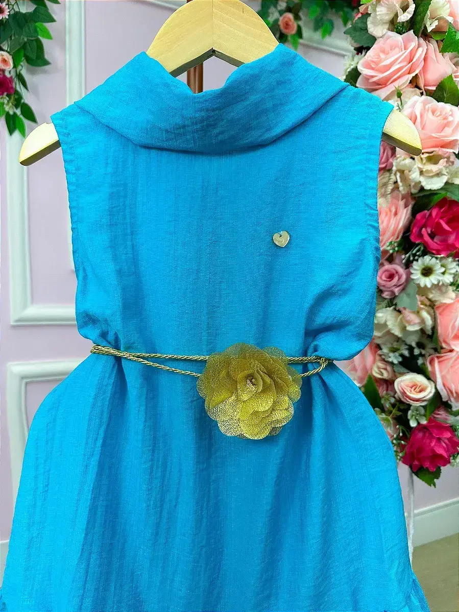 Vestido serena azul turquesa, foto 2