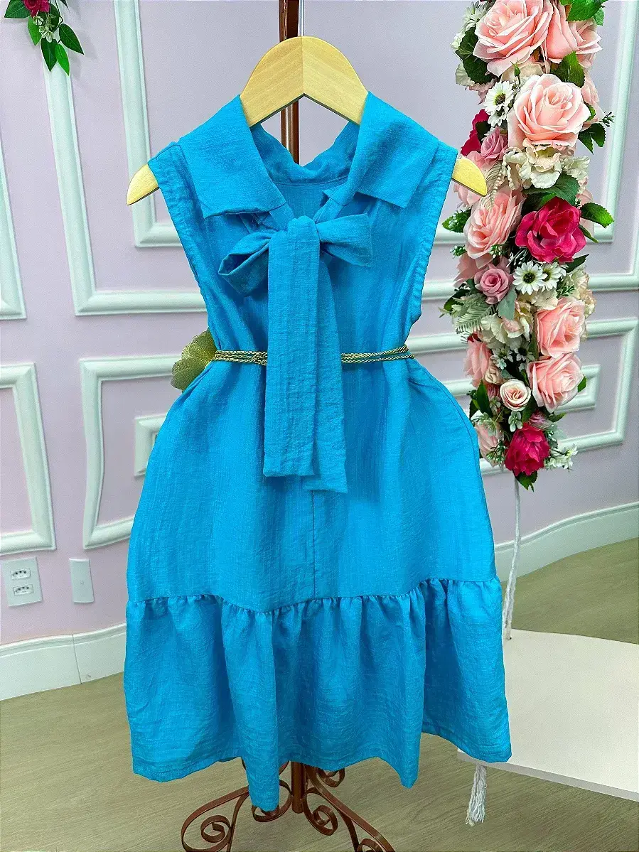 Vestido serena azul turquesa, foto 4