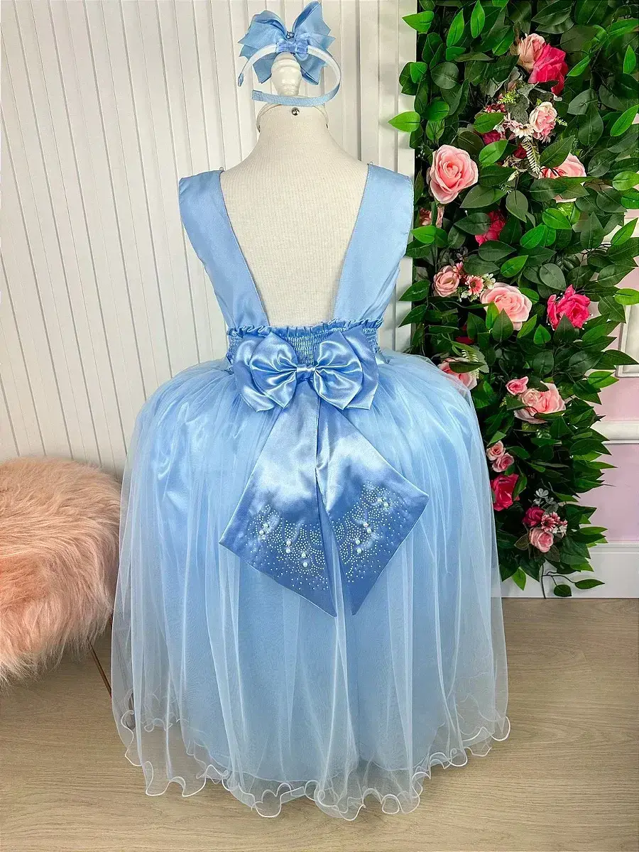 Vestido longo regata azul, foto 6
