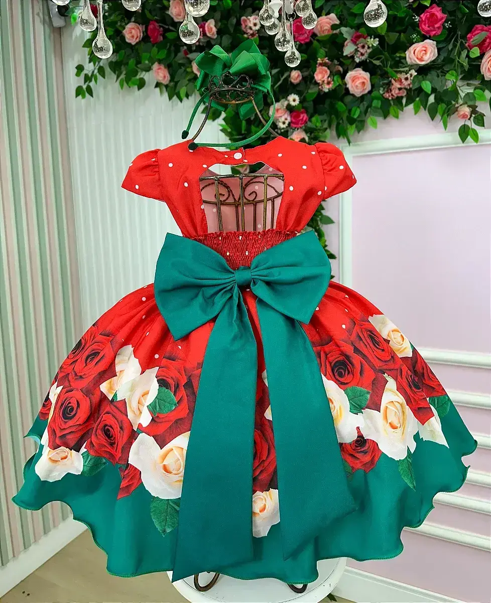 Vestido Natal natasha vermelho