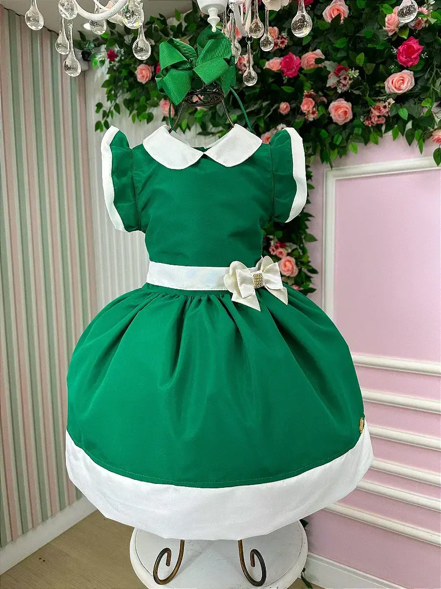 Vestido camile verde Natal, foto 3