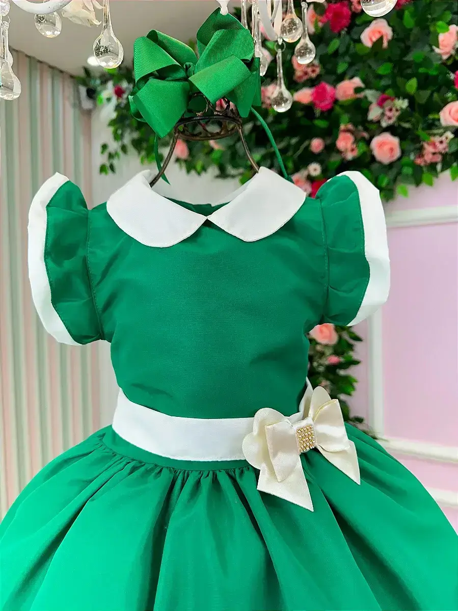 Vestido camile verde Natal, foto 4