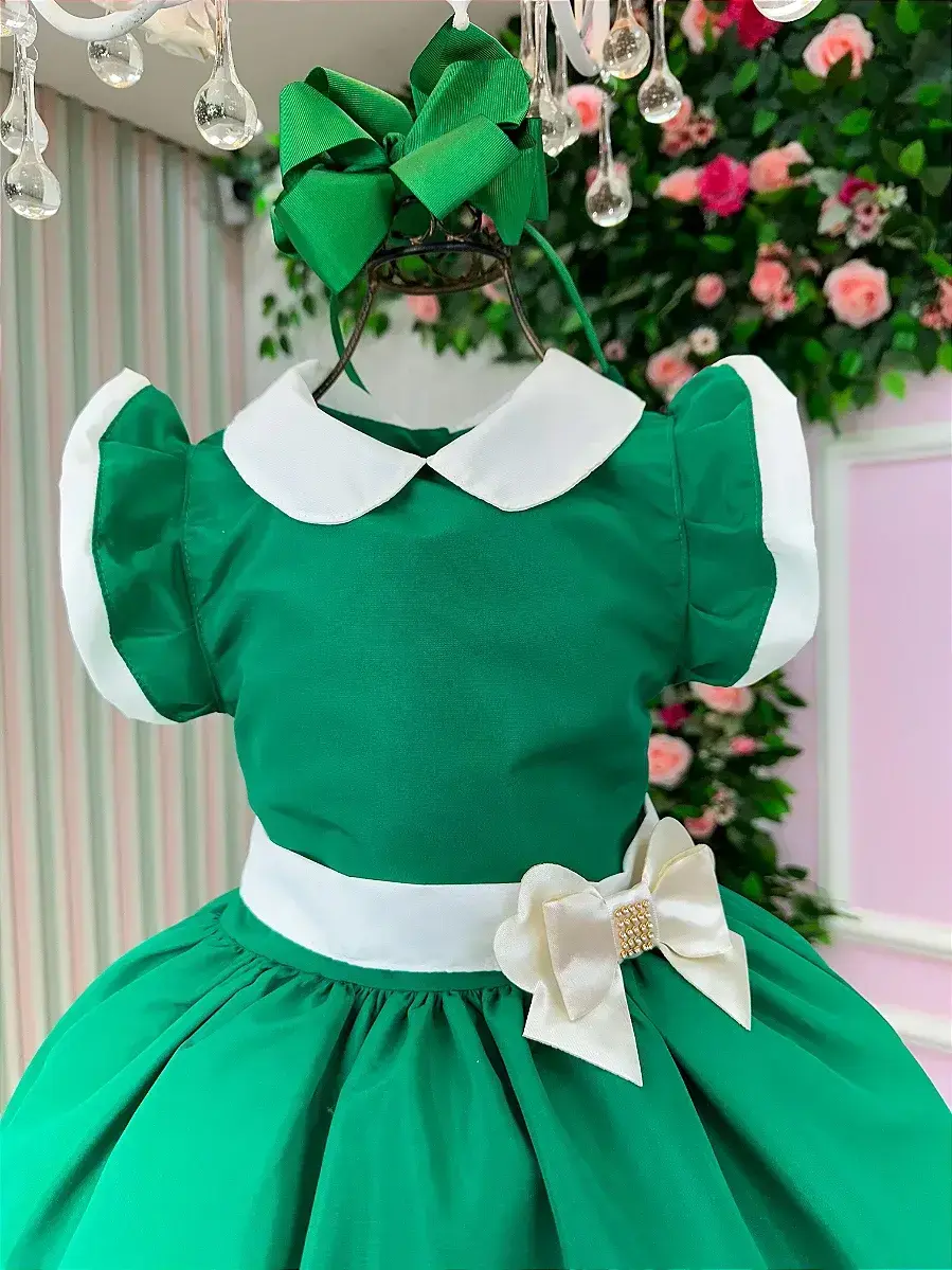 Vestido camile verde Natal, foto 5