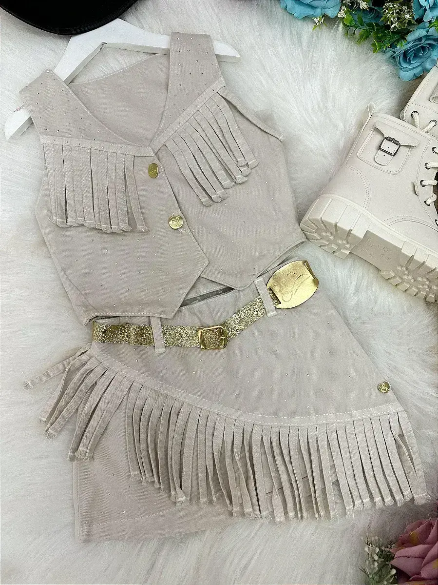 Conjunto Boiadeira maraisa jeans off, foto 7